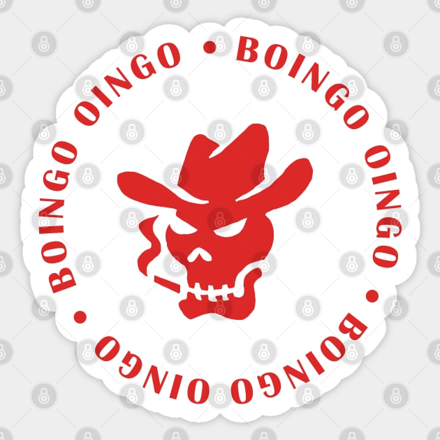 oingo boingo skull logo Sticker by strasberrie